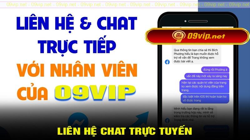Liên hệ 09vip chat trực tuyến